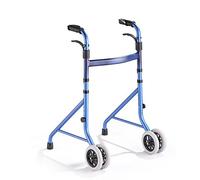 MMM@ Walker, Anciano de cuatro patas, Caminante plegable ligero, Rueda para caminar, Pasamanos con discapacidad, Muleta Caminante