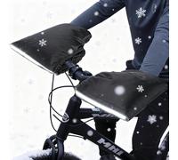 MmmLucipor Manoplas Moto Invierno, Guantes para Manillar de Motocicleta, Manillar de Bicicleta de Invierno Universal Polar cálido y Grueso, Impermeable y a Prueba de Viento.