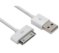 MMOBIEL 1 x Cable de 30 Pin a USB Compatible con iPhone 3,2 ft (1.0 M) Cable de sincronización y Carga con Conector Tipo Dock para iPhone 4 / 4S / 3G / 3GS iPad 1/2/3 iPod Nano iPod Touch Blanco