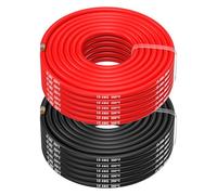 MMOBIEL 10 AWG Cable Eléctrico de Silicona - 10 Gauge (5,26mm²) Cable Cobre Estañado - 2 Cables Separados Rojo y Negro Cada Uno 20 m para Drones, Impresoras 3D, Baterías, Cables Altavoz, Tiras Led