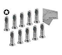 MMOBIEL 10 x Tornillos Inferiores Pentalobe Tipo Estrella de 5 Puntos Compatible con iPhone SE 2022 / SE 2020/8 / 7 / 6S / 6 / 5S / 5 - Plateado