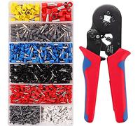 MMOBIEL 1250 Piezas Kit de Herramientas de Crimpado de Terminales AWG23-7 Conjunto de Herramientas de Crimpado de Alambre Profesional con Carraca Autoajustable, Conectores de Terminales