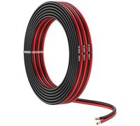 MMOBIEL 16 AWG Cable Eléctrico Paralelo - 16 Gauge 10m / 32.8ft - Cable Cobre Estañado - 2 Conductores de Alambre para Alambre de Automoción - Led Tiras, Audio/Altavoz de Alambre, Lámparas