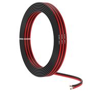 MMOBIEL 18 AWG Cable Eléctrico Paralelo - 18 Gauge 10m / 32.8ft - Cable Cobre Estañado - 2 Conductores Automoción - Led Tiras, Audio/Altavoz de Alambre, Lámparas