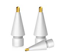 MMOBIEL 2.0mm Puntas de Lápiz de Metal Compatible con Apple Pencil 1ª y 2ª Generación - 3 Piezas de Repuesto de Puntas Metálicas - iPencil Metal Nibs Compatible con Apple Pencil - Blanco