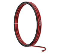 MMOBIEL 20 AWG Cable Eléctrico Paralelo - 20 Gauge 5m / 16.4ft - Cable Cobre Estañado - 2 Conductores de Alambre para Alambre de Automoción - Led Tiras, Audio/Altavoz de Alambre, Lámparas