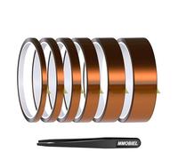 MMOBIEL 3/6/10/12/20/25 mm ESD cinta adhesiva de polyimide resistente al calor pegamento fuerte 30 m de largo resistente al calor hasta 280 °C
