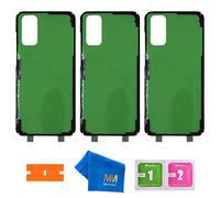 MMOBIEL 3X Pegatina Adhesiva para Cubierta Trasera para batería Compatible con Samsung Galaxy S20 G980F / S20 5G G981F 2020-6.2 Inch Incl. Herramientas