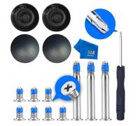 MMOBIEL 4 x Patas de Goma Almohadillas con 10x Tornillos y Destornillador compatible con Macbook Pro 13 15 y 17 Pulg.