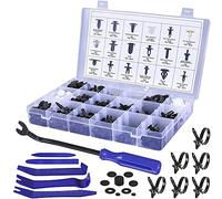 MMOBIEL 447 piezas, juego de pinzas de remache carrocería con conjunto de herramientas para quitar sujetadores, herramienta de extracción automática para panel de coche, parachoques