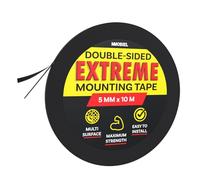 MMOBIEL 5mm Cinta de Montaje Adhesiva Fuerte de Doble Cara para Montaje Interior Resistente, Decoración, Hogar, Oficina, Fijación Alfombras, Tiras Luces LED etc. - Rollo Largo 10m