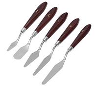 MMOBIEL Accesorios Impresora 3D 5 Piezas, Juego de Herramientas de extracción de impr- 3D, espátula de Acero INOX. para impresoras 3D con Mango de Madera Resistente para extraer Modelos de impr. 3D