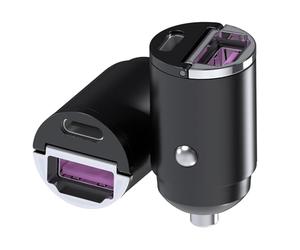 MMOBIEL Adaptador Cargador Coche USB-C [2 Pack] - 45W Cargador USB Encendedor Carga Rapida - Cargador de Coche Ultracompacto - Cargador USB Dual para iPhone 16 15 14 13 Pro MAX, Samsung S25 S24 S23