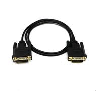 MMOBIEL Adaptador de Cable DVI a DVI - DVI-D Dual Link Macho a DVI-D Dual Link Macho - Convertidor de Cable Compatible con Monitor, PC, TV, Proyector - 1080p Full HD 60Hz - Conector Dorado - 2 m