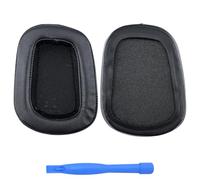 MMOBIEL Almohadillas de Repuesto para Logitech G35, G230, G231, G233, G332, G430, G431, G432, G433, G533, G633, G633S, G635, G930, G933, G933S, G935 Auriculares Protein PU Almohadilla - Negro
