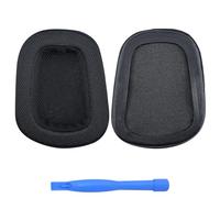 MMOBIEL Almohadillas de Repuesto para Logitech G35, G230, G231, G233, G332, G430, G431, G432, G433, G533, G633, G633S, G635, G930, G933, G933S, G935 Auriculares Mesh Fabric Almohadilla - Negro