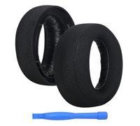 Almohadillas de Repuesto para Sony PlayStation 5 3D Pulse Wireless Auriculares PS5 de MMOBIEL - Mesh Fabric Almohadilla Auriculares - Cascos Cojines - Negro