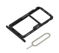 MMOBIEL Bandeja de Tarjeta Porta Dual SIM Compatible con Huawei Mate 20 Lite 2018 - Soporte de la Ranura con Pin - Negro