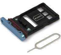 MMOBIEL Bandeja de Tarjeta Porta Dual SIM Compatible con Huawei P30 Pro 2019 - Soporte de la Ranura - Incluye Junta de Goma y Pin - Azul