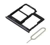 MMOBIEL Bandeja de Tarjeta Porta Dual SIM Compatible con Samsung Galaxy A40 2019 - Soporte de la Ranura Incl Pin - Negro