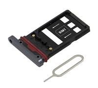 MMOBIEL Bandeja de Tarjeta Porta Dual Sim Ranura Compatible con Huawei Mate 20 Pro 2018 - Soporte de la Ranura SIM - Incluye Junta de Goma y Sim Pin - Negro