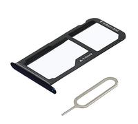 MMOBIEL Bandeja de Tarjeta Porta Dual Sim Ranura Compatible con Huawei P Smart 2019 - Soporte de la Ranura SIM Incl Sim Pin - Negro