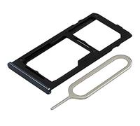 MMOBIEL Bandeja de Tarjeta Porta Dual Sim Ranura Compatible con Samsung Galaxy A42 5G 2020 - Soporte de la Ranura SIM Incl Sim Pin - Negro