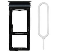 MMOBIEL Bandeja de Tarjeta Porta Dual Sim Ranura Compatible con Samsung Galaxy A52 5G / A52 4G / A72 / A52s / A72 5G - Soporte de la Ranura SIM - Incluye Junta de Goma y Sim Pin - Negro