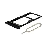 MMOBIEL Bandeja de Tarjeta Porta Dual Sim Ranura Compatible con Xiaomi Redmi Note 10 5G / 10T 5G - 6.5 Inch - Soporte de la Ranura SIM Incl Sim Pin - Negro