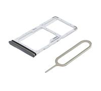 MMOBIEL Bandeja de Tarjeta Porta Dual Sim Ranura Compatible con Xiaomi Redmi Note 8 Pro 2019 - Soporte de la Ranura SIM - Incluye Junta de Goma y Pin - Negro