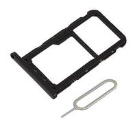 MMOBIEL Bandeja de Tarjeta Porta Sim Ranura Compatible con Huawei P20 Lite 2018 - Soporte de la Ranura SIM Incl Sim Pin - Negro