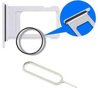 MMOBIEL Bandeja de Tarjeta Porta Sim Ranura Compatible con iPhone SE 2022 / SE 2020/8 Series - Soporte de la Ranura SIM - Incluye Junta de Goma y Sim Pin - Blanco