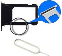 MMOBIEL Bandeja de Tarjeta Porta Sim Ranura Compatible con iPhone X - 5.8 Inch - 2017 - Soporte de la Ranura SIM - Incluye Junta de Goma y Sim Pin - Negro