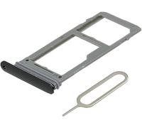 MMOBIEL Bandeja de Tarjeta Porta Sim Ranura Compatible con Samsung Galaxy S9 / S9 Plus 2018 - Soporte de la Ranura SIM - Incluye Junta de Goma y Sim Pin - Negro
