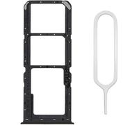 MMOBIEL Bandeja Dual Tarjeta SIM Compatible con OPPO A52 2020 - Recambio Soporte Bandeja Tarjeta SIM - Incluye Herramienta de Extracción y Anillo de Goma Impermeable - Negro