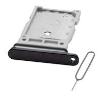 MMOBIEL Bandeja Dual Tarjeta SIM Compatible con Samsung Galaxy S22 Plus 5G - Dual SIM - Recambio Soporte Bandeja Tarjeta SIM - Incluye Herramienta de Extracción SIM y Anillo de Goma - Negro