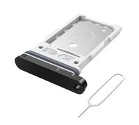 MMOBIEL Bandeja Dual Tarjeta SIM Compatible con Samsung Galaxy S25 / S25 Plus - Recambio Soporte Bandeja Tarjeta SIM - Incluye Herramienta de Extracción y Anillo Goma Impermeable - Negro Azulado