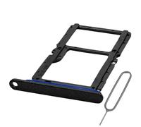 MMOBIEL Bandeja Dual Tarjeta SIM Compatible con Xiaomi Redmi Note 13 - Dual SIM - Recambio Soporte Bandeja Tarjeta SIM - Incluye Herramienta de Extracción SIM y Anillo de Goma Impermeable - Negro