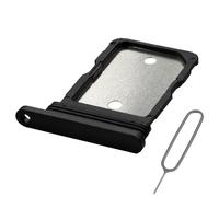 MMOBIEL Bandeja Tarjeta SIM Compatible con Google Pixel 7a - Recambio Soporte Tarjeta SIM Ranura - Incluye Herramienta de Extracción SIM y Anillo de Goma Impermeable - Negro