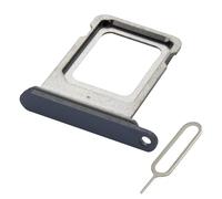 MMOBIEL Bandeja Tarjeta SIM Compatible con iPhone 15 Pro/15 Pro MAX - Recambio Soporte Tarjeta SIM Ranura - Incluye Herramienta de Extracción SIM y Anillo de Goma Impermeable - Azul