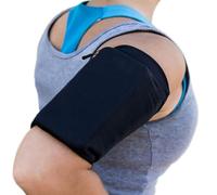 MMOBIEL Bolsa De Brazalete para Teléfonos Elástico - Talla XL - Circunferencia de 40 a 50 cm Brazalete Deportivo Móvil en Corre y Otros Deportes para Todos los Teléfonos - Negro