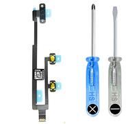 MMOBIEL Botón de Encendido/Control de Volumen Compatible con iPad 7 2019 / iPad 8 2020 - Power On Off Button Cable Flex - Incl. Mute Switch, Micrófono y Destornilladores