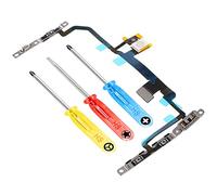 MMOBIEL Botón de Encendido/Control de Volumen Compatible con iPhone SE 2020/8 Series - Power On Off Button Cable Flex - Incl. Mute Switch, Micrófono, Flash y Destornilladores