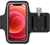 MMOBIEL - Brazalete Deportivo Compatible con iPhone 17/17 Pro/17 Air/ 16/16 Pro/15/15 Pro Max/14/14 Pro Max/13/13Pro/13 Pro Max/12/12Pro/12 Pro MAX - 6,8" (Negro) Soft Stretch Reflectante Ajustable