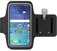 MMOBIEL Brazalete Deportivo Compatible con Samsung Galaxy S20 FE/S20 (+)/Note 20 (Ultra)/10/9 (+)/M31/M21/M11/A91/A71/A52/A51/A42/A41/A21 - 6,8 Pulgadas Negro