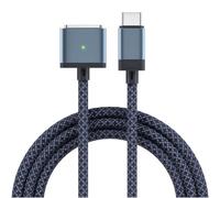 MMOBIEL Cable de Carga USB-C a Magnético 3 2m 140W Cable de Carga Rápida Portátil - Cable Cargador para MagSafe 3 Compatible con MacBook Pro/Air - Cable de Batería Magnética USB Tipo C - Azul