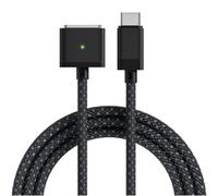 MMOBIEL Cable de Carga USB-C a Magnético 3 2m 140W Cable de Carga Rápida Portátil - Cable Cargador para MagSafe 3 Compatible con MacBook Pro/Air - Cable de Batería Magnética USB Tipo C - Negro