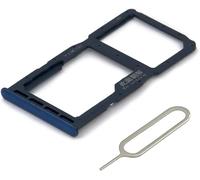 MMOBIEL - Cajón para tarjetas Dual SIM de repuesto compatible con Huawei P30 Lite New Edition 2020 INCLU. Pin SIM - Soporte para tarjeta SIM - Azul