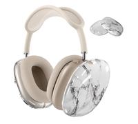 MMOBIEL - Carcasa protectora TPU flexible para AirPods Max Casco - Protección antiarañazos de las fundas de los oídos - Cerámica blanca