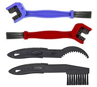 MMOBIEL Cepillo Limpia Cadenas Moto Kit 4 Piezas Cepillo para Limpia Cadenas - Limpiador Cadena para Moto, Bicicleta y Mountain Bike - Limpiar Cadena Bicicleta - Herramienta Limpieza Engranajes